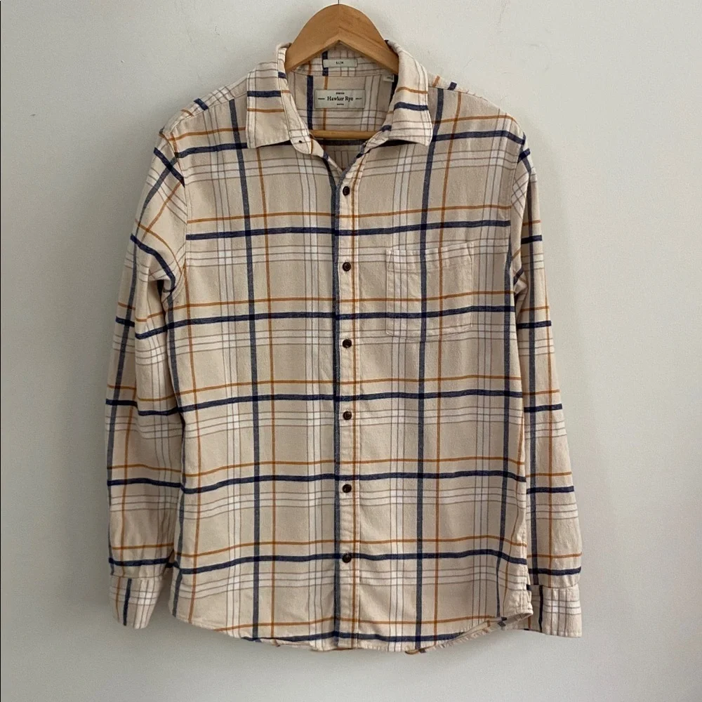 Plaid Button-Up Shirt - Picture 1 of 5